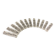 Set of 12 molded glass or crystal knife rests with diamond point decor