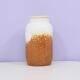 vintage brown & white West Germany vase