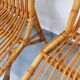 Set of 4 vintage Audoux Minet rattan chairs from the 1950s and 60s.