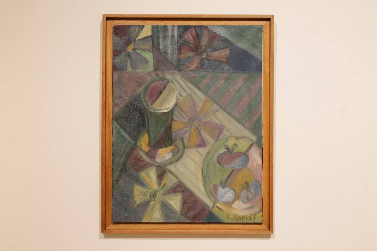 Cubist Still Life with Flowers - Elisabeth Ronget