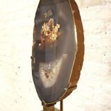 Agathe by Willy Daro 1980 and Golden brass desk lamp