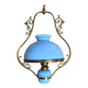 Suspension in electrified blue opaline.