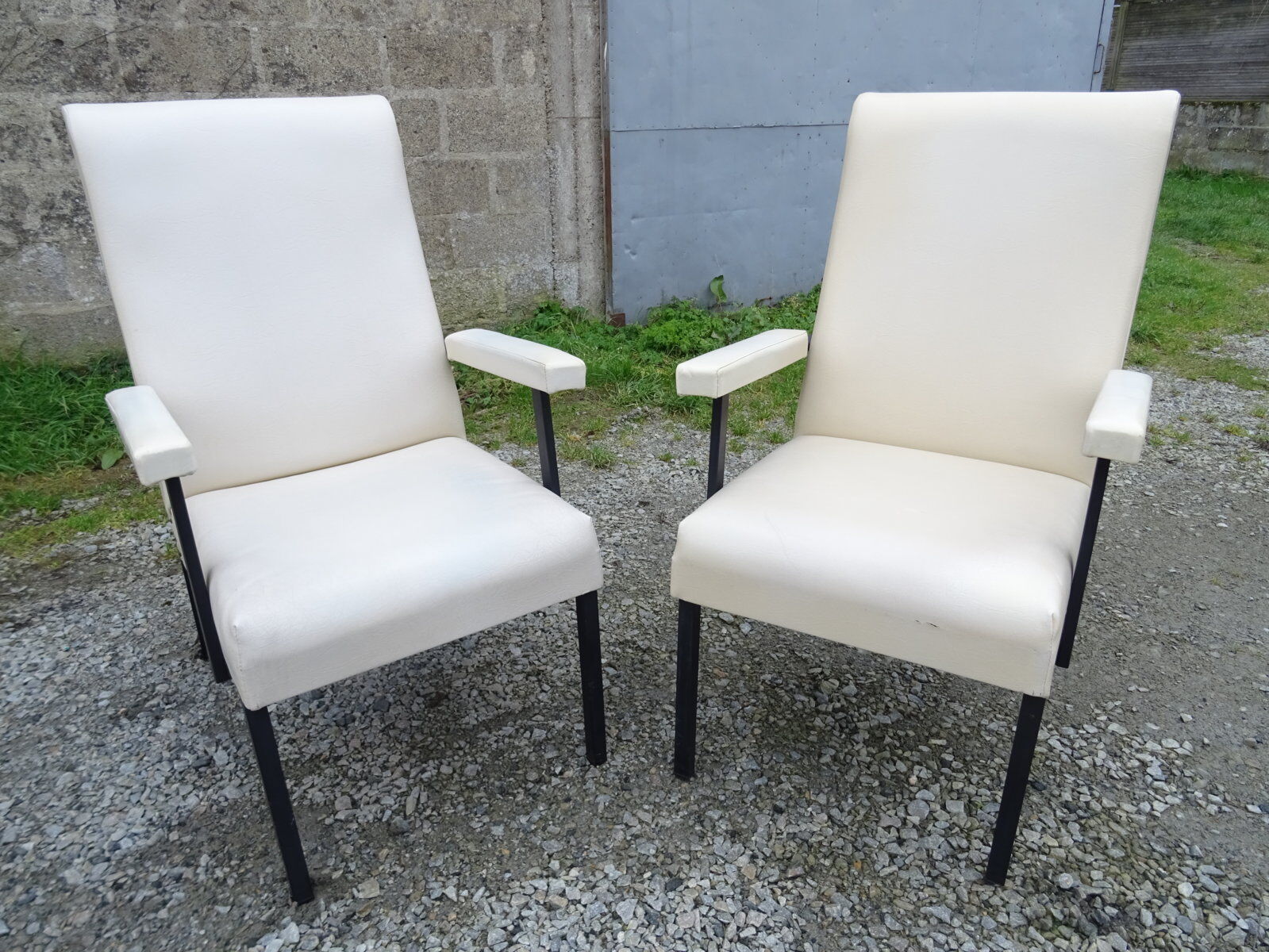 Pair of modernist armchairs