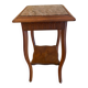 Sellette ancienne en bois sculpté et marbre – fin XIXᵉ