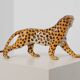 Hand‑Painted Ceramic Leopard Sculpture by Giovanni Rozan, Italy ca. 1950