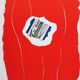 Robert motherwell : composition rouge - lithographie originale