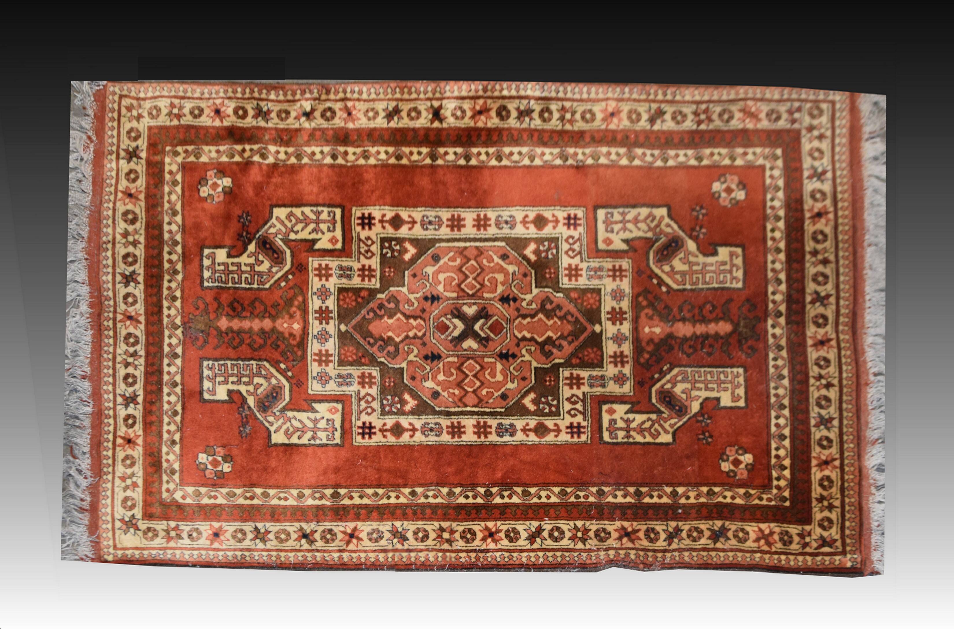 Tapis d'orient kazak afghan – noué main : 127 x 170 cm
