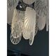 Italian Glass Chandelier Clear and Frosted Art Deco
