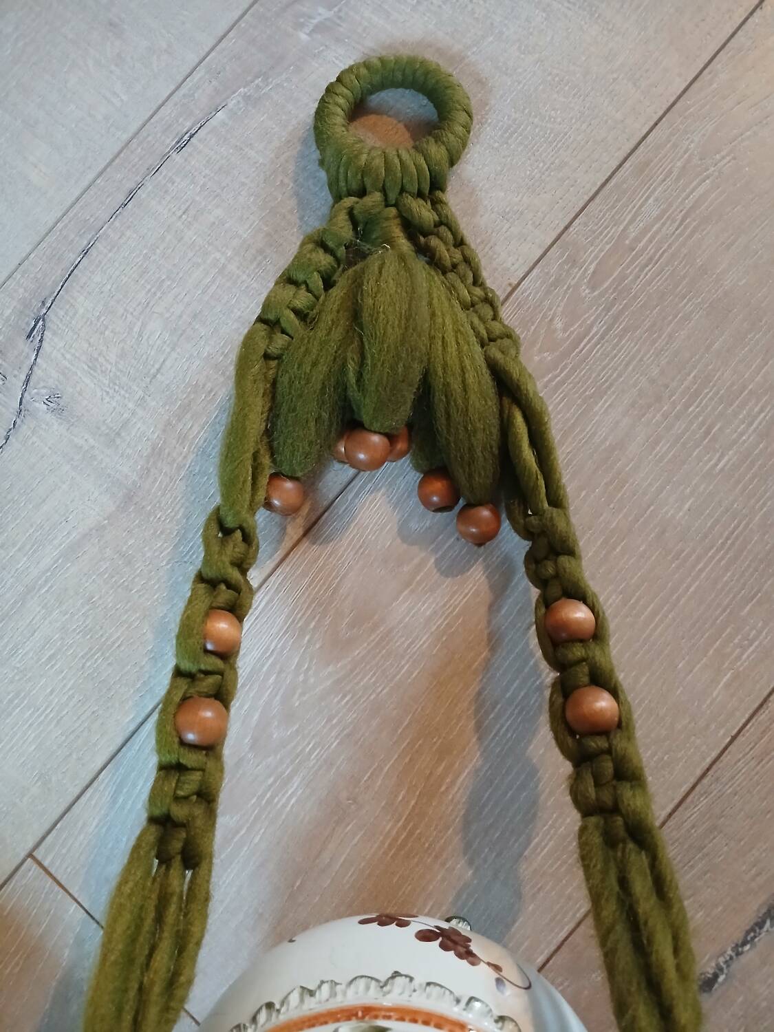 Vintage hanging plant holder