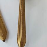 Vintage handheld mirror and hairbrush vanity set