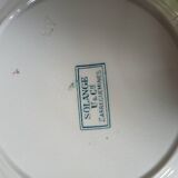 10 antique ironstone dinner plates