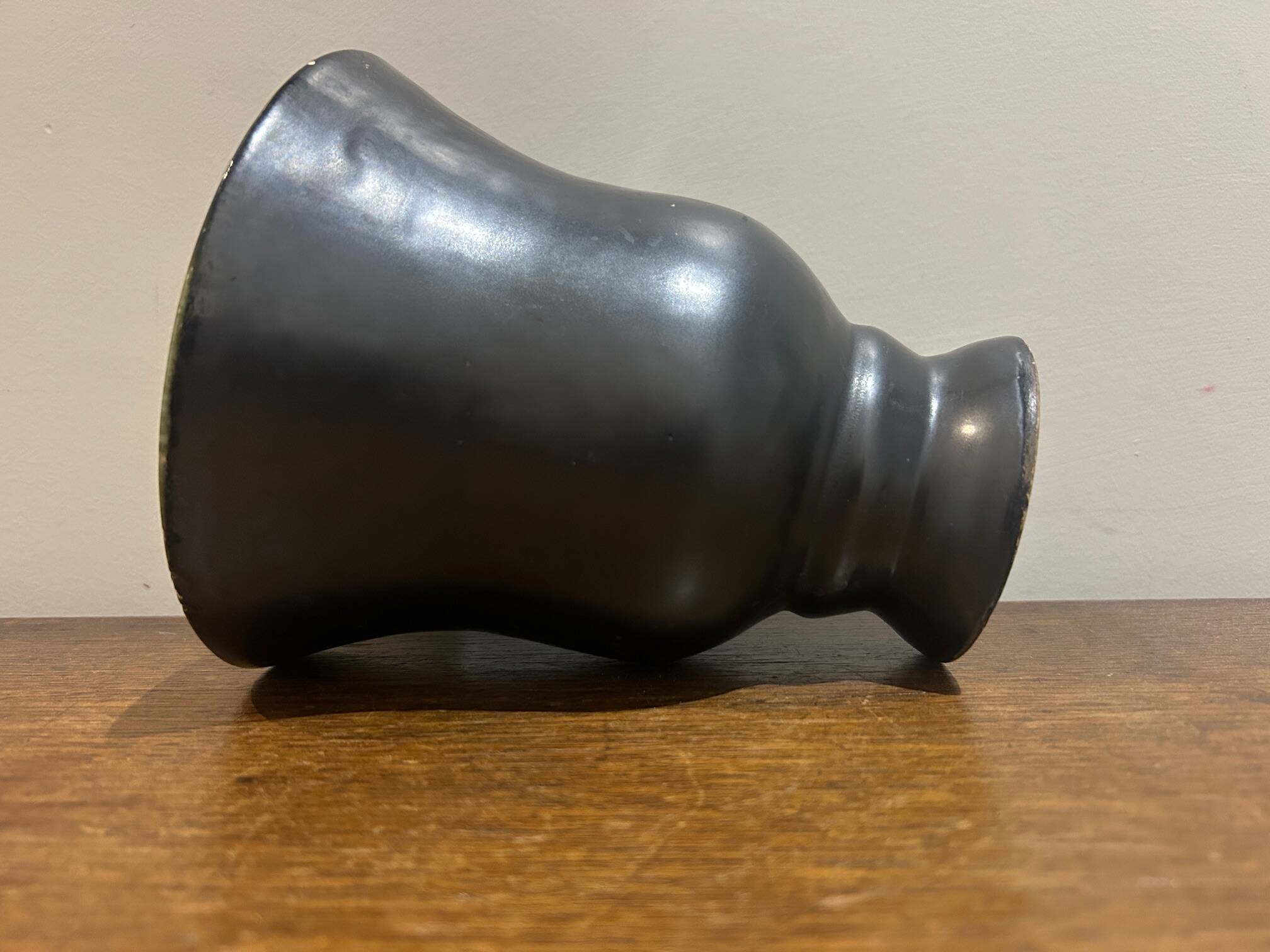 1950s black and white vase