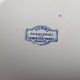 Round deep plate "Favori" Sarreguemines blue