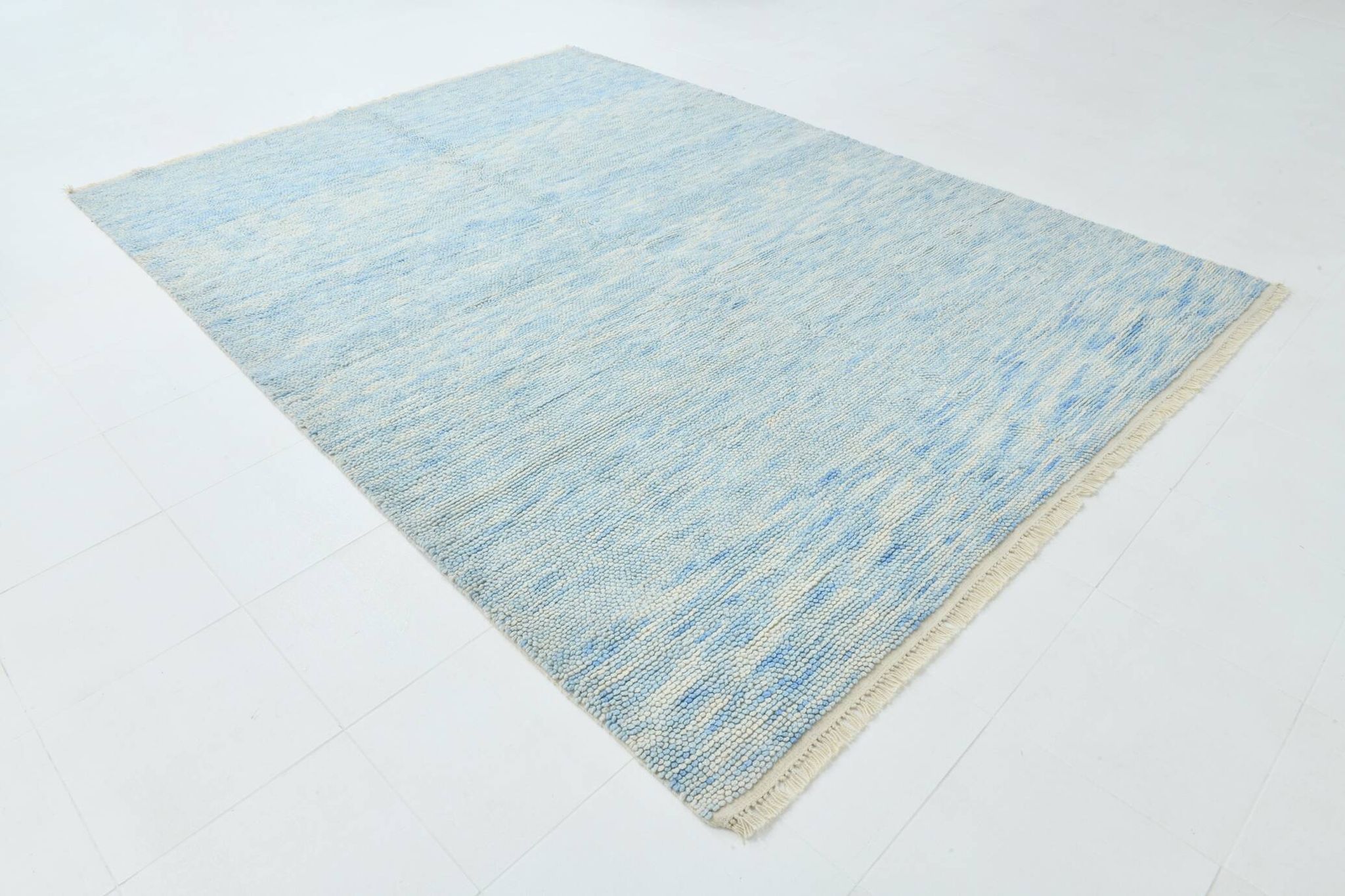 Grand tapis oushak bleu clair 8x11, 244x344cm