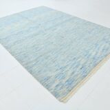 Grand tapis oushak bleu clair 8x11, 244x344cm