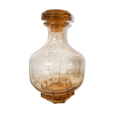 Art Deco pink decanter