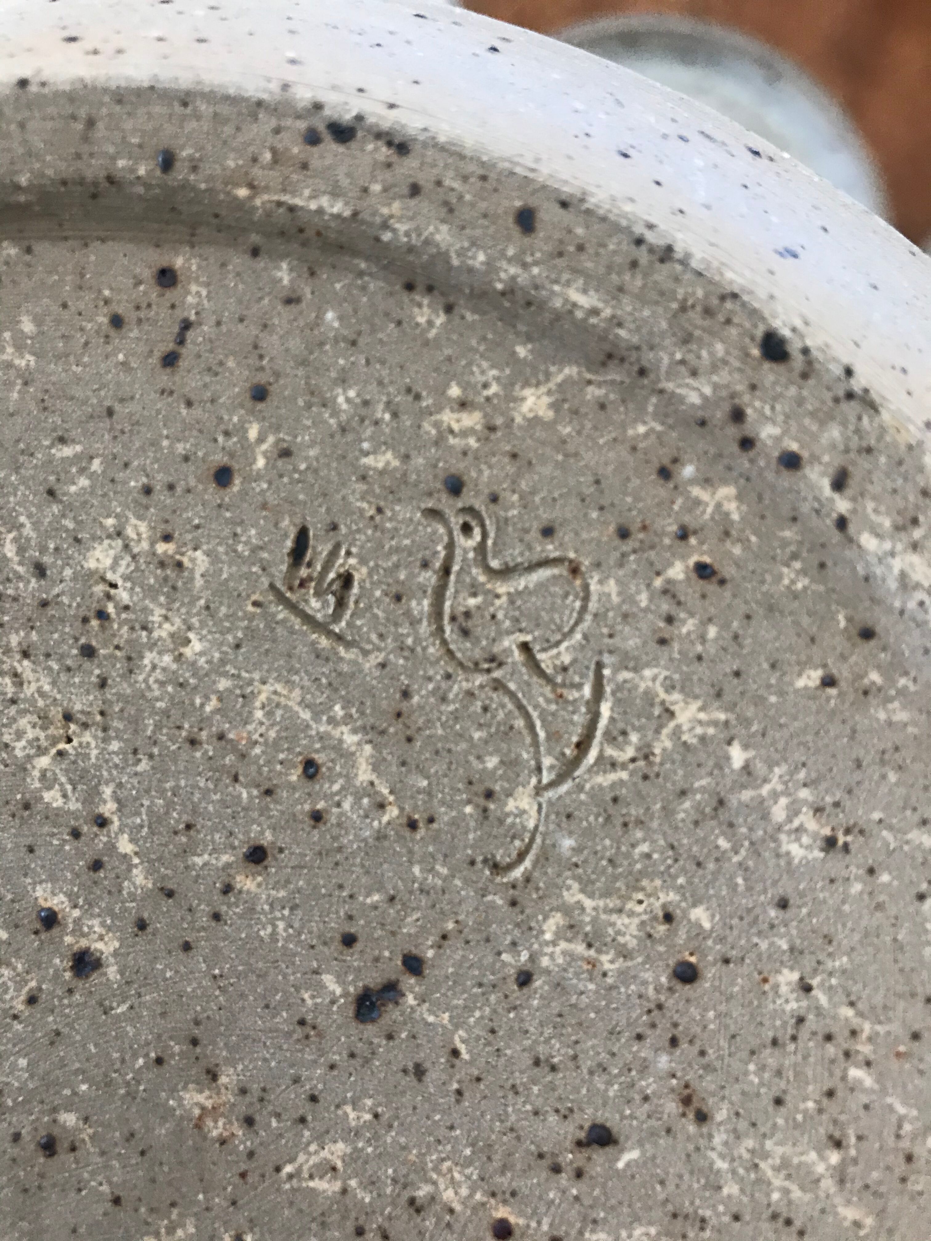 Dessert service in sandstone