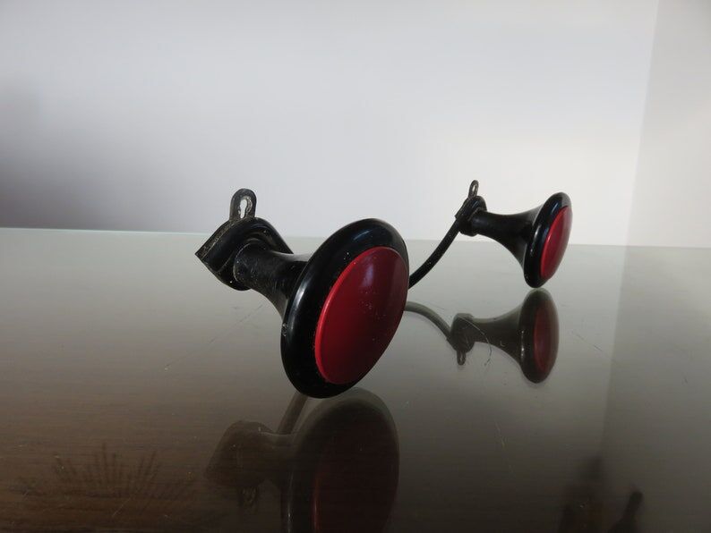 Coat rack in Bakelite and metal, 2 hooks 50 years 60