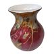 Glass vase - signed - gold leaf - Art Nouveau influence