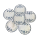Set of 6 Saint Amand plates , Regency