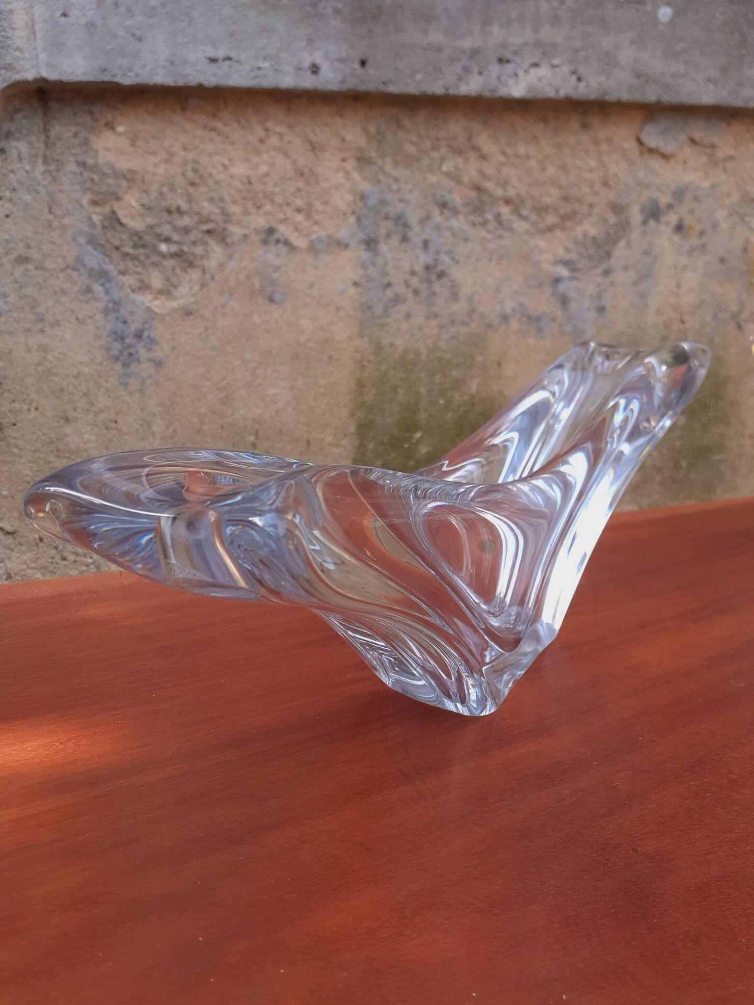 Paire de coupes/ Bougeoirs cristal de Daum