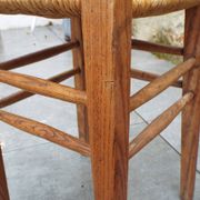 3 tabourets paillés