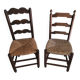 2 antique wooden chairs
