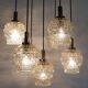cascade PENDANT LIGHT - 7 shades - bubble glass and chrome - 1960/70s