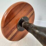 Pair of industrial stools foot in copper metal