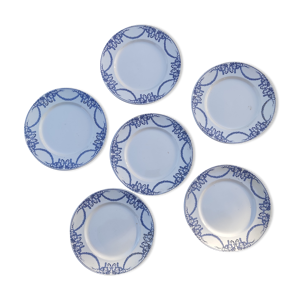 6 assiettes à dessert