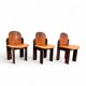 Mid-century dining table and 3 chairs by Silvio Coppola for Fratelli Montina, Italy, 1970s