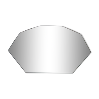 Beveled octagonal table mirror 13x30cm