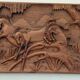 Wooden relief painting