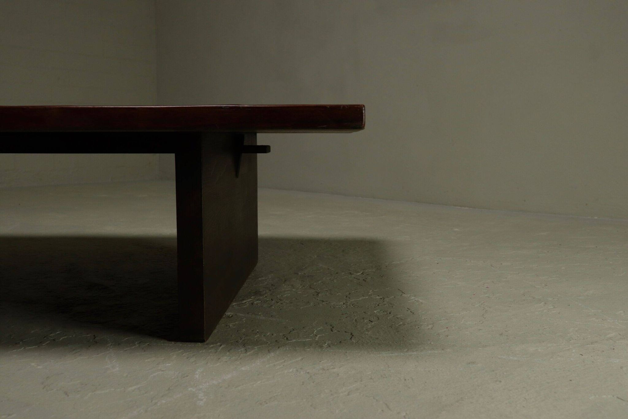 Bamboo and wood coffee table by Axel Vervoordt 1980s