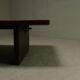 Bamboo and wood coffee table by Axel Vervoordt 1980s