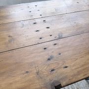 XXL trestle farm table 4m and its benches