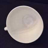 Set of six cups and saucers in opaline, vintage, RIVANEL