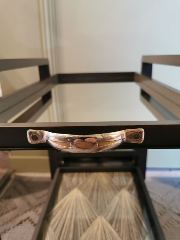 Desserte roulante art déco relookée