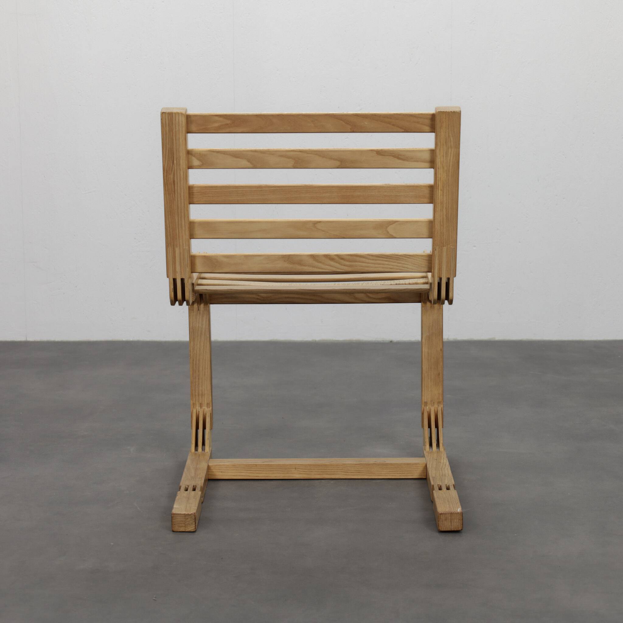 Paire rare de chaises constructivistes postmodernes, Pays-Bas, années 1980