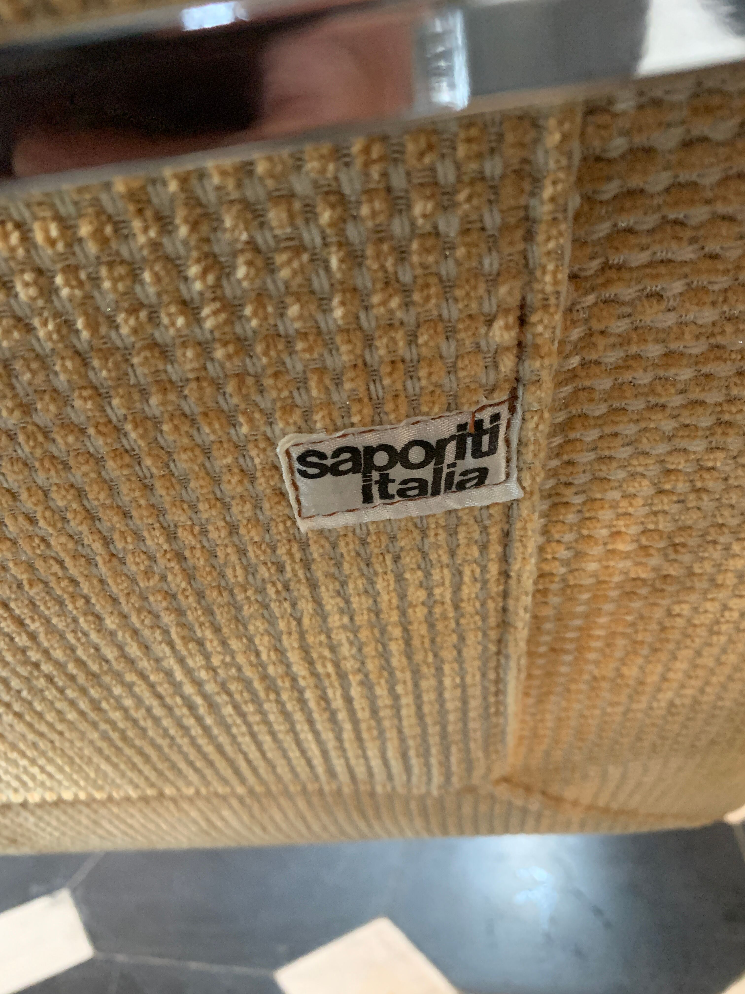 Set 6 chairs by Giovanni Offredi for Saporiti Italia 1970