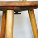 Workshop chair Ama elastic round with backrest (413)