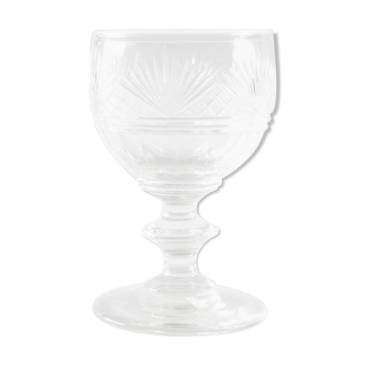 Crystal chiseled glass