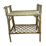 Rattan bedside table