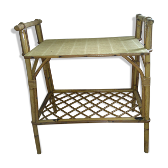 Rattan bedside table