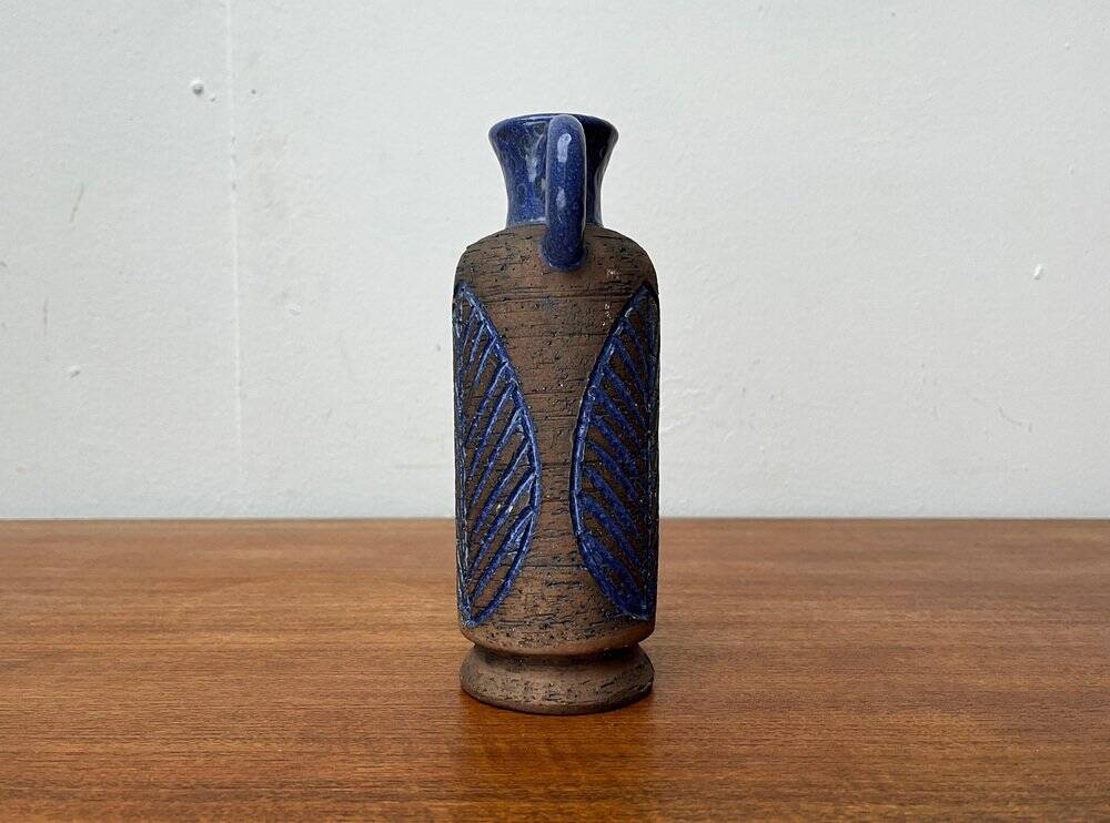 Carafe en poterie d'atelier suédois du milieu du siècle de Laholm, années 1960
