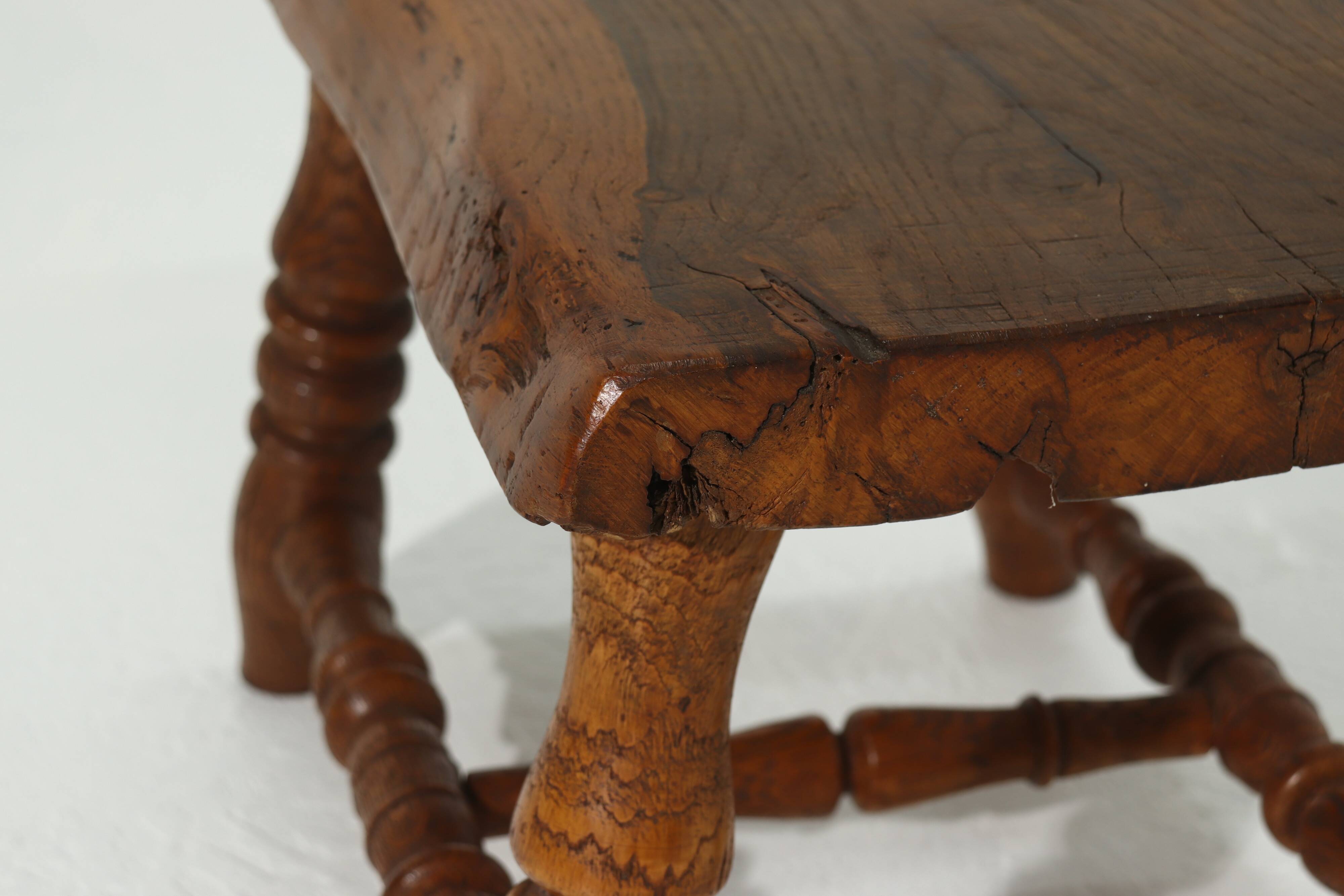 Alpine Chic Rustic Plant or Side Table 1950s