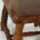 Alpine Chic Rustic Plant or Side Table 1950s