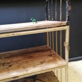 Industrial trolley, roulette shelf