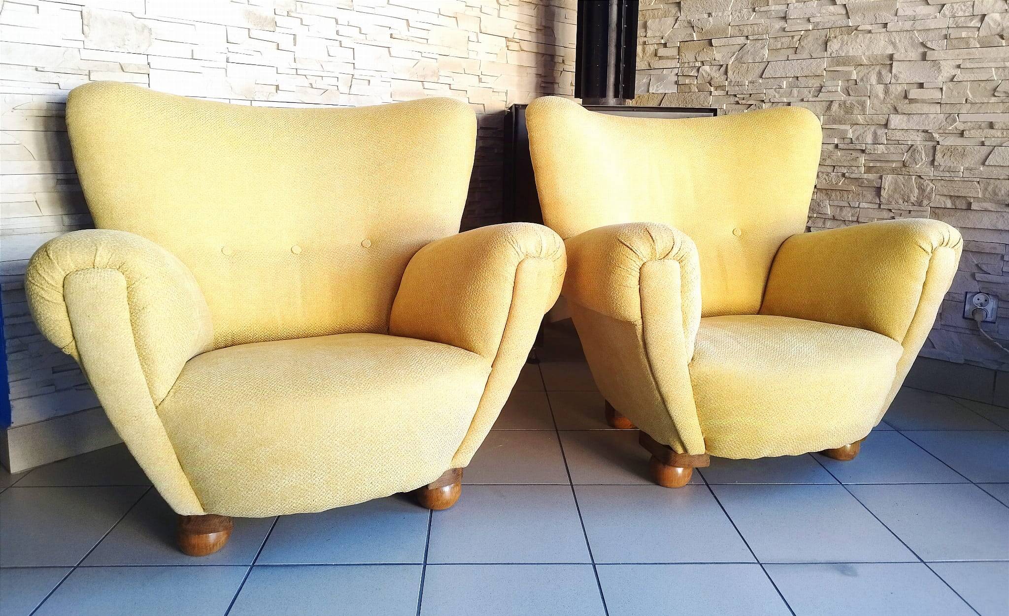 Armchairs Czehoslovakia, 1960s, Set of 2