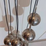 Lampe cascade chromée années 60